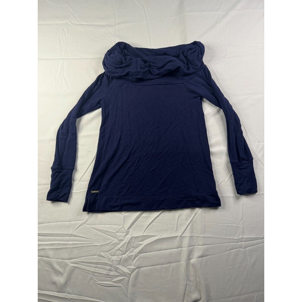 Lilly Pulitzer Belinda Sweater Women Size XS Pullover Cowl Neck Navy Long Sleeve